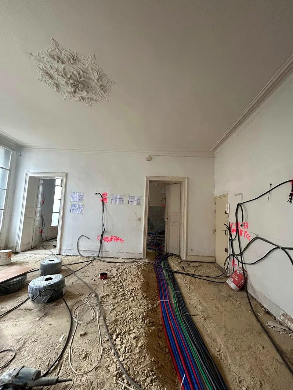 Pendant les travaux